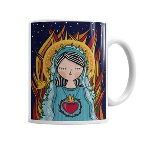 Baskı Dükkanı KB6591 Nossa Senhora Porselen Kupa Bardak