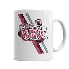 Baskı Dükkanı KB6595 No Music No Life Porselen Kupa Bardak