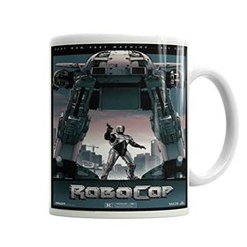 Baskı Dükkanı KB6603 Robocop Policial Man Porselen Kupa Bardak