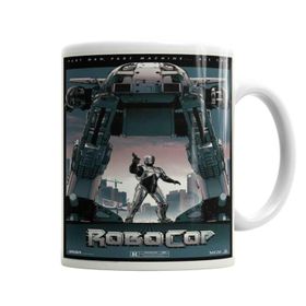 Baskı Dükkanı KB6603 Robocop Policial Man Porselen Kupa Bardak