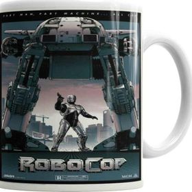 Baskı Dükkanı KB6603 Robocop Policial Man Porselen Kupa Bardak