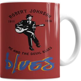 Baskı Dükkanı KB6610 Robert Johnson Blues Porselen Kupa Bardak