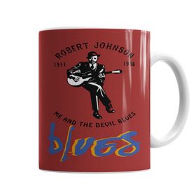 Baskı Dükkanı KB6610 Robert Johnson Blues Porselen Kupa Bardak