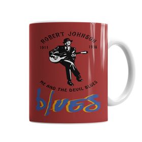 Baskı Dükkanı KB6610 Robert Johnson Blues Porselen Kupa Bardak