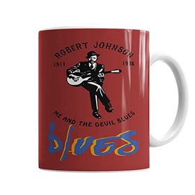 Baskı Dükkanı KB6610 Robert Johnson Blues Porselen Kupa Bardak