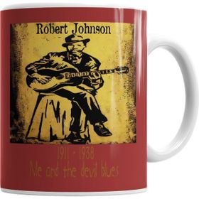 Baskı Dükkanı KB6611 Robert Johnson Porselen Kupa Bardak