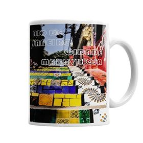 Baskı Dükkanı KB6616 Rio De Janeiro Verde Porselen Kupa Bardak