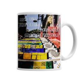 Baskı Dükkanı KB6617 Rio De Janeiro Branca Porselen Kupa Bardak