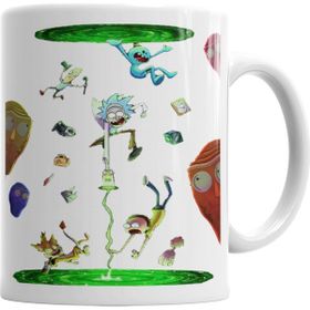 Baskı Dükkanı KB6619 Rick E Morty Porselen Kupa Bardak