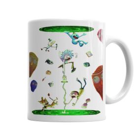 Baskı Dükkanı KB6619 Rick E Morty Porselen Kupa Bardak