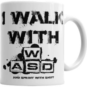 Baskı Dükkanı KB662 I Walk With Porselen Kupa Bardak