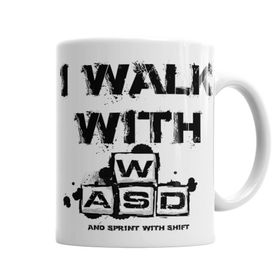 Baskı Dükkanı KB662 I Walk With Porselen Kupa Bardak