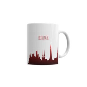 Baskı Dükkanı KB6623 Reyk Silhouette Porselen Kupa Bardak