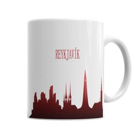 Baskı Dükkanı KB6623 Reyk Silhouette Porselen Kupa Bardak