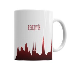 Baskı Dükkanı KB6623 Reyk Silhouette Porselen Kupa Bardak