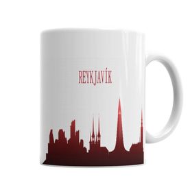 Baskı Dükkanı KB6623 Reyk Silhouette Porselen Kupa Bardak