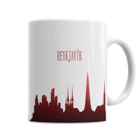 Baskı Dükkanı KB6623 Reyk Silhouette Porselen Kupa Bardak