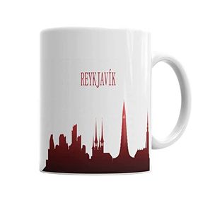 Baskı Dükkanı KB6623 Reyk Silhouette Porselen Kupa Bardak