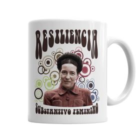 Baskı Dükkanı KB6626 Resiliencia Simone De Beauvoir Porselen Kupa Bardak