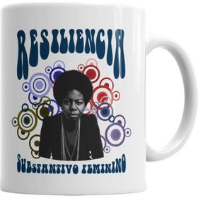 Baskı Dükkanı KB6628 Resiliencia Nina Simone Porselen Kupa Bardak