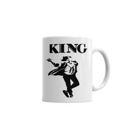 Baskı Dükkanı KB6631 Rei Michael Jackson Forever King Porselen Kupa Bardak