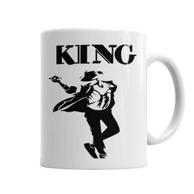 Baskı Dükkanı KB6631 Rei Michael Jackson Forever King Porselen Kupa Bardak