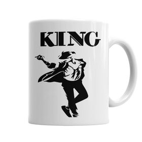 Baskı Dükkanı KB6631 Rei Michael Jackson Forever King Porselen Kupa Bardak