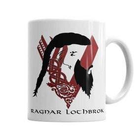 Baskı Dükkanı KB6658 Ragnar Lothbrok Porselen Kupa Bardak
