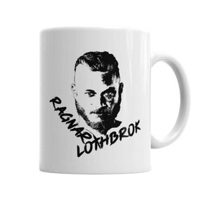 Baskı Dükkanı KB6658 Ragnar Lothbrok Porselen Kupa Bardak