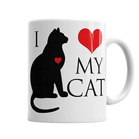 Baskı Dükkanı KB666 I Love My Cat Kedi Hayvan Pet Animal Porselen Kupa Bardak