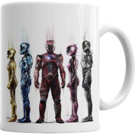 Baskı Dükkanı KB6679 Power Rangers Jungle Fury Porselen Kupa Bardak