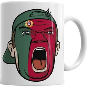 Baskı Dükkanı KB6683 Portugal Fan Porselen Kupa Bardak