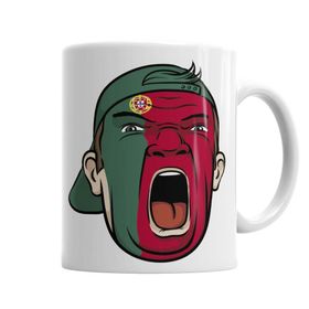 Baskı Dükkanı KB6683 Portugal Fan Porselen Kupa Bardak