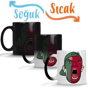 Baskı Dükkanı KB6683 Portugal Fan Porselen Kupa Bardak