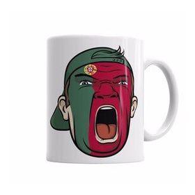 Baskı Dükkanı KB6683 Portugal Fan Porselen Kupa Bardak