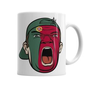 Baskı Dükkanı KB6683 Portugal Fan Porselen Kupa Bardak