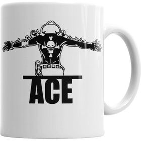 Baskı Dükkanı KB6684 Portgas D Ace One Piece Porselen Kupa Bardak