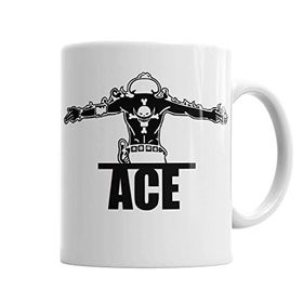 Baskı Dükkanı KB6684 Portgas D Ace One Piece Porselen Kupa Bardak