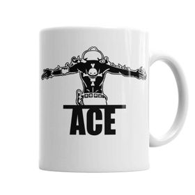 Baskı Dükkanı KB6684 Portgas D Ace One Piece Porselen Kupa Bardak
