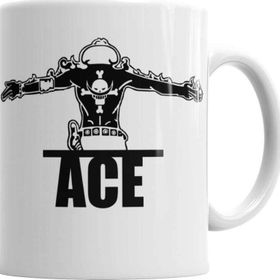 Baskı Dükkanı KB6684 Portgas D Ace One Piece Porselen Kupa Bardak