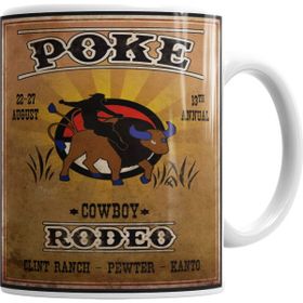 Baskı Dükkanı KB6694 Poke Rodeo Porselen Kupa Bardak