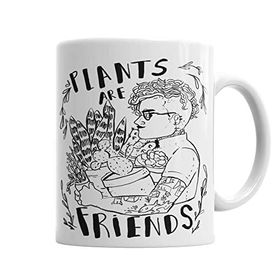 Baskı Dükkanı KB6699 Plants Are Friends Porselen Kupa Bardak