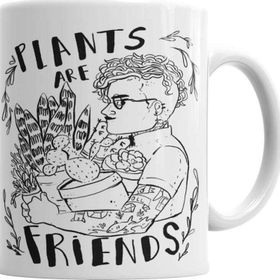 Baskı Dükkanı KB6699 Plants Are Friends Porselen Kupa Bardak