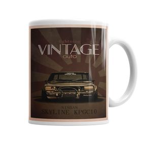 Baskı Dükkanı KB6715 Skyline Vintage Porselen Kupa Bardak