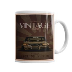 Baskı Dükkanı KB6715 Skyline Vintage Porselen Kupa Bardak