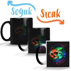Baskı Dükkanı KB6718 Skull Porselen Kupa Bardak