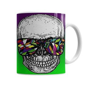Baskı Dükkanı KB6718 Skull Porselen Kupa Bardak