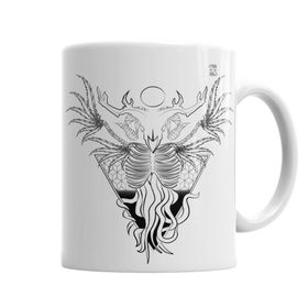 Baskı Dükkanı KB6723 Skull Devil Branca Porselen Kupa Bardak
