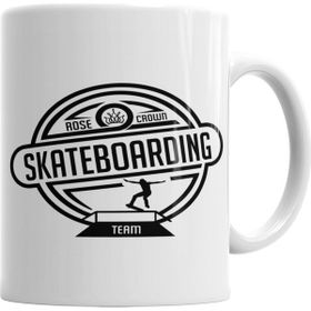 Baskı Dükkanı KB6728 Sk8 Team Branca Masculina E Feminina Porselen Kupa Bardak