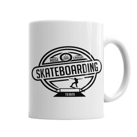 Baskı Dükkanı KB6728 Sk8 Team Branca Masculina E Feminina Porselen Kupa Bardak